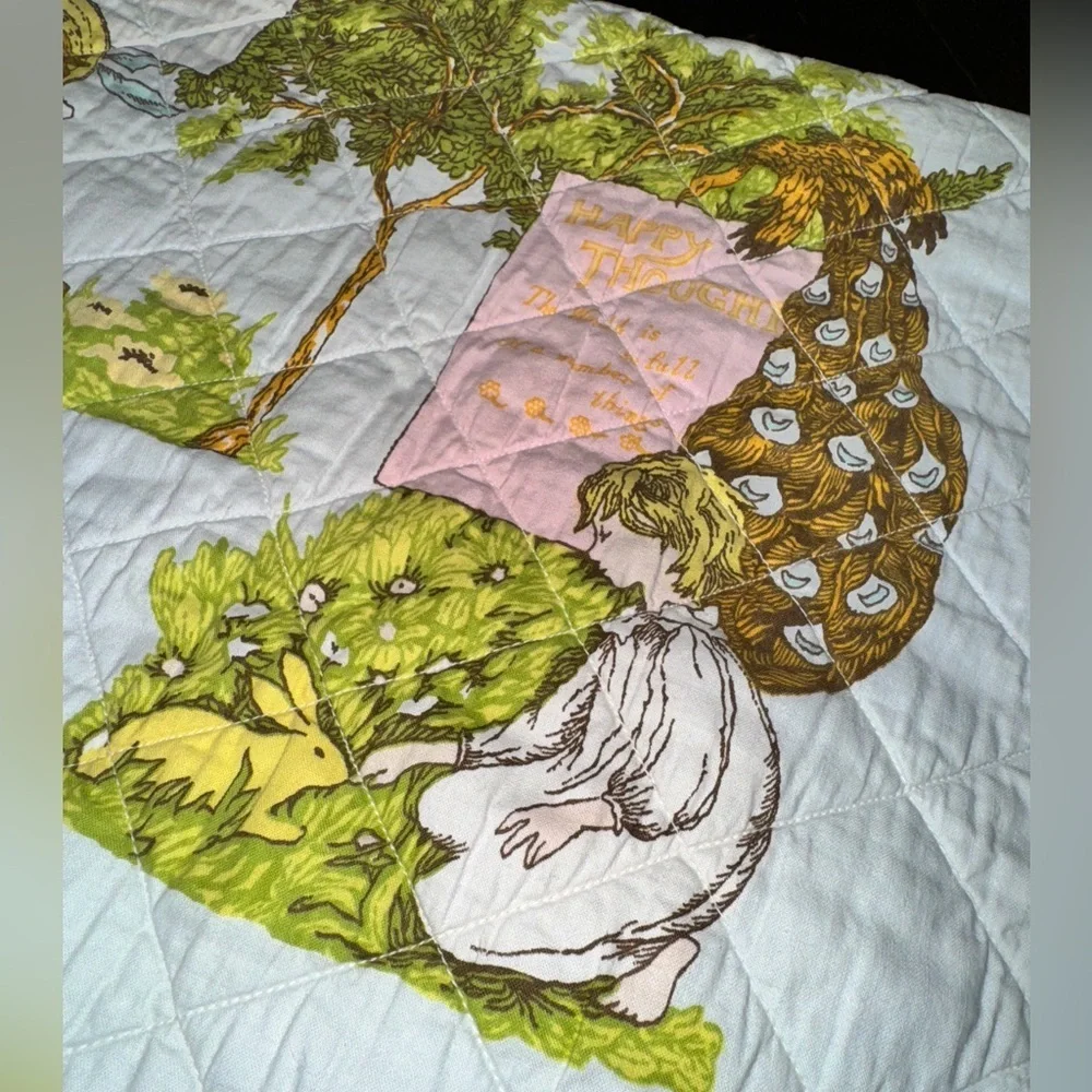 Vintage Baby Blanket 33” x 44”